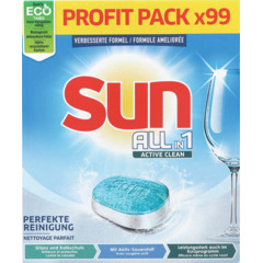 Sun All-in1 Active Clean Regular 99 Tabs