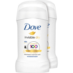 Dove Stick Invisible Dry 2 x 40 ml 