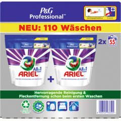 Ariel Pods Professional Color 2 x 55 lavages