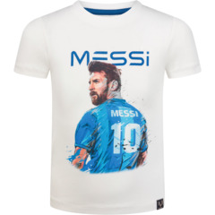 Messi Kinder-T-Shirt Foto Druck