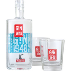 Gin 1948 35 cl mit 2 Gläser