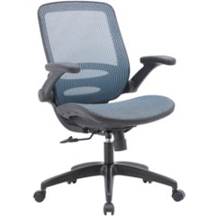 Chaise de bureau Milo Mesh/Nylon bleu/no