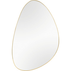 Miroir Ida 40 x 60 cm métal doré