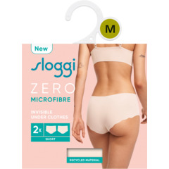 Sloggi Slip pour dames Zero Micro Short, pack de 2