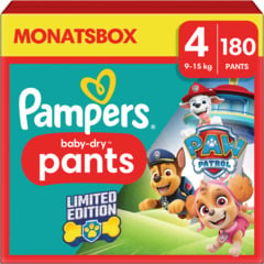 Pampers Baby-Dry Pants Paw Patrol Grösse 4 Monatsbox 180 Windeln