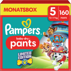 Pampers Baby-Dry Couches-culottes La Pat’Patrouille taille 5 pack 1 mois 160 pièces