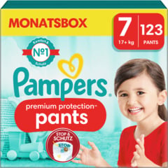 Pampers Premium Protection Pants taglia 7 box mensile 123 pannolini