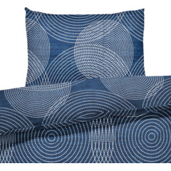 Linge de lit avec motif circulaire abstrait