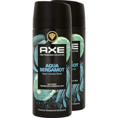 Axe Spray pour le corps Aero Aqua Bergamot 2 x 150 ml