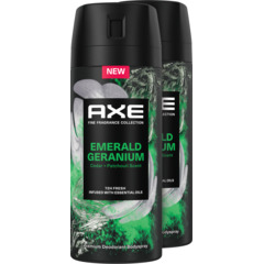 Axe Bodyspray Aero Emerald Geranium 2 x 150 ml