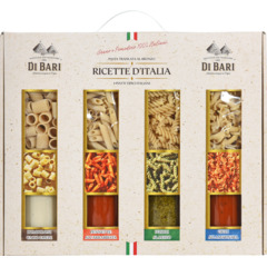 Di Bari Pasta Ricette d'Italia 4 x 250 g Pasta / 4 x 180 g Saucen
