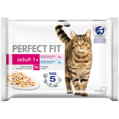 Perfect Fit Cat in Sauce Adult 1+ Lachs & Fisch Beutel 4 x 85 g