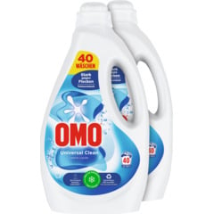 Omo Detergente liquido Universal Clean 2 x 40 lavaggi