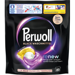 Perwoll Renew Caps Black 40 lavages