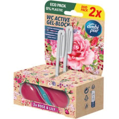 AmbiPur Blocco WC Rose & Lily 2 x 45 g