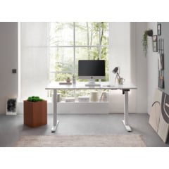 Schreibtisch Flex weiss elektrisch höhenverstellbar