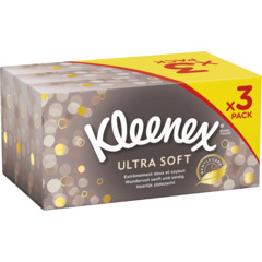 Kleenex Ultra Soft Taschentücher Box 3 x 72 er