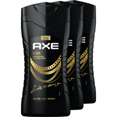 Axe gel douche 3en1 Flaxe Limited Edition 3 x 250 ml
