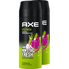 Axe spray pour le corps Epic Fresh 2 x 200 ml
