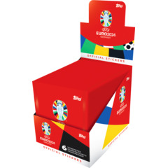 Topps UEFA Euro 2024 Stickerbox 100 Stück