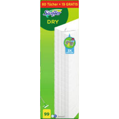 Swiffer Recharge de chiffons DRY 99 pièces
