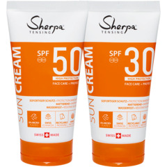 Sherpa Tensing Face Creme SPF 30 & 50 SPF 2 x 50 ml