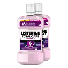 Listerine Bain de bouche Total Care Extra Mild 2 x 500 ml