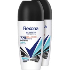 Rexona Roll-On Invisible Aqua 2 x 50 ml