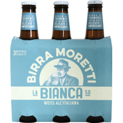 Birra Moretti la Bianca 3 x 33 cl