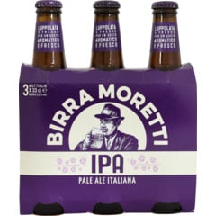 Birra Moretti IPA 3 x 33 cl bouteille en verre