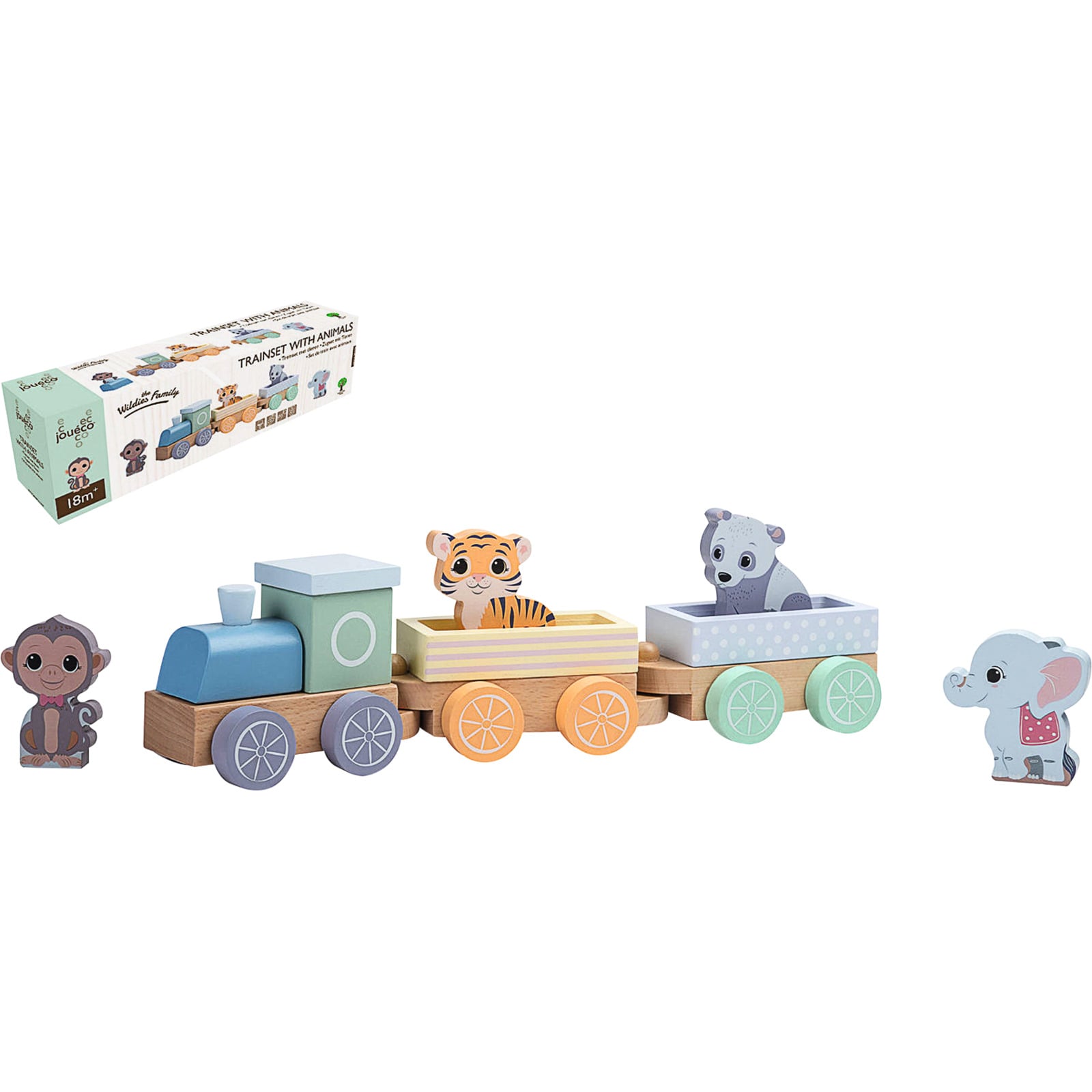 Jouéco The Wildies Family Train en bois avec animaux | OTTO'S Jouéco The Wildies Family Train en bois avec animaux | OTTO'S