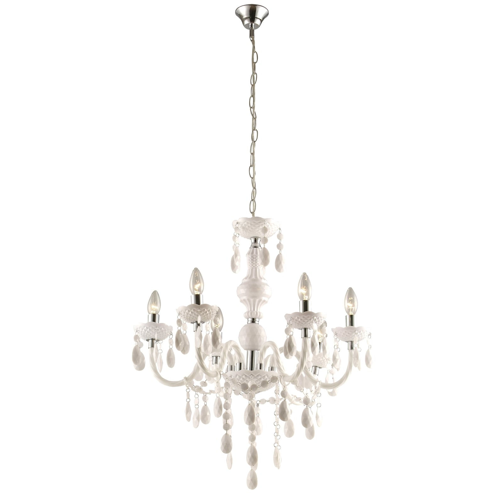 Lampadario Cuimbra, bianco