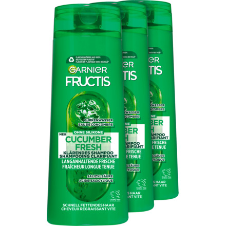 Garnier Fructis Shampoo Cucumber Fresh 3 x 250 ml