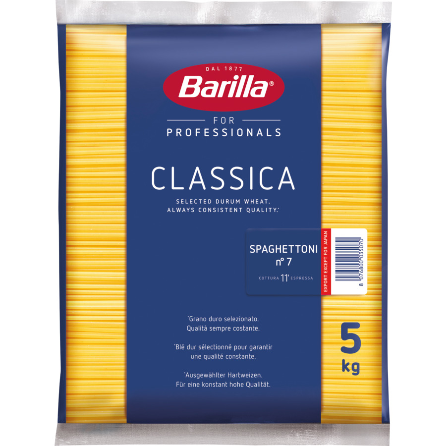 Barilla Spaghettoni No 7, 5 kg