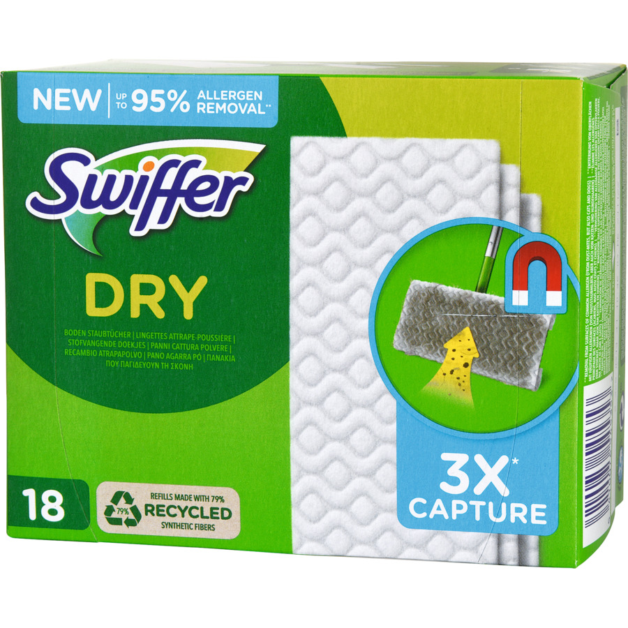 Panni catturapolvere Swiffer Dry, Pack da 18 panni