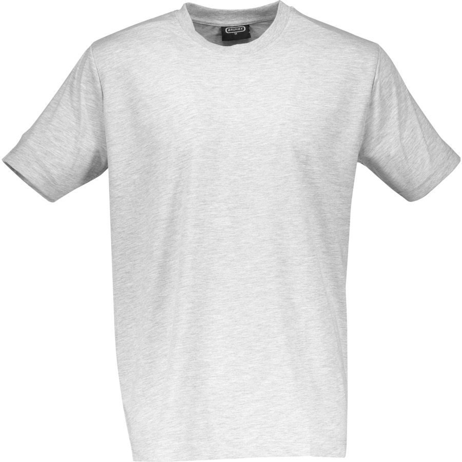 Brunex T-Shirt con scollo rotondo unisex S, grigio chiaro