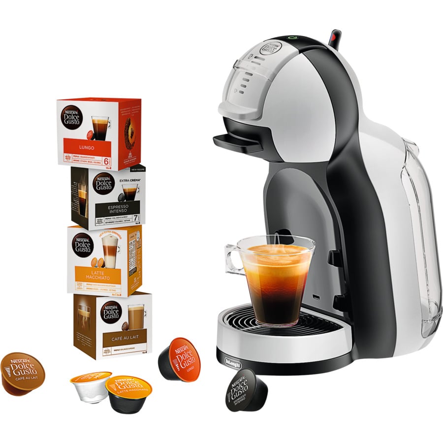 De'Longhi Dolce Gusto MiniMe EDG305 Starter Set incl. 4 confezioni di caffè  in capsule