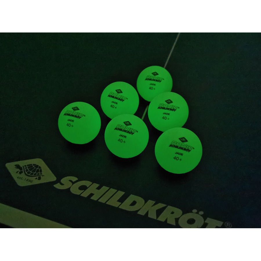 Donic-Schildkröt balle de ping-pong Glow Poly 40+