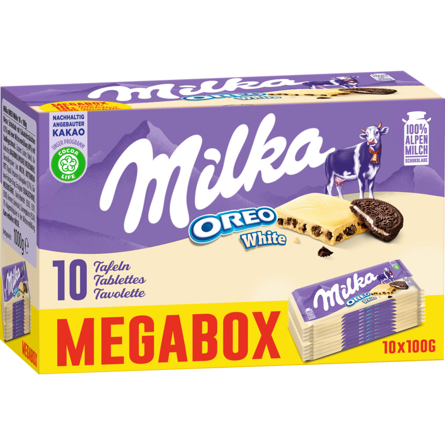 Milka Tafel Schokolade Oreo White 10 x 100 g | OTTO\'S Onlineshop