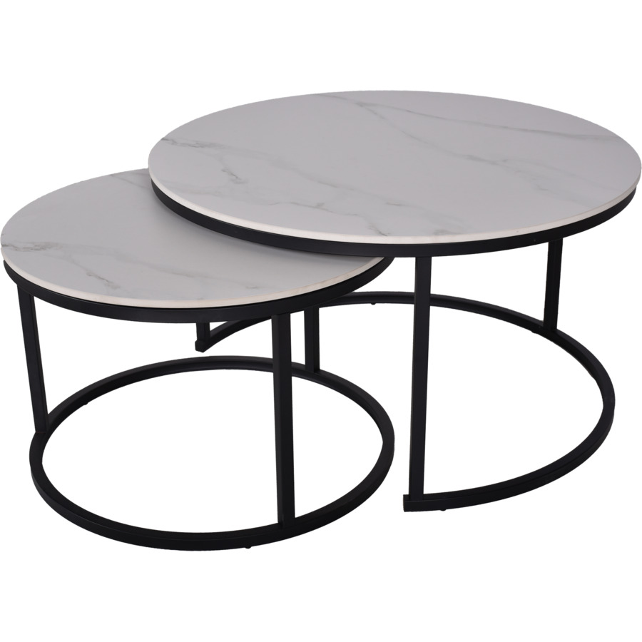 Tavolino salotto PR-GIOIA ovale 110x60 cm o rotondo 85 cm