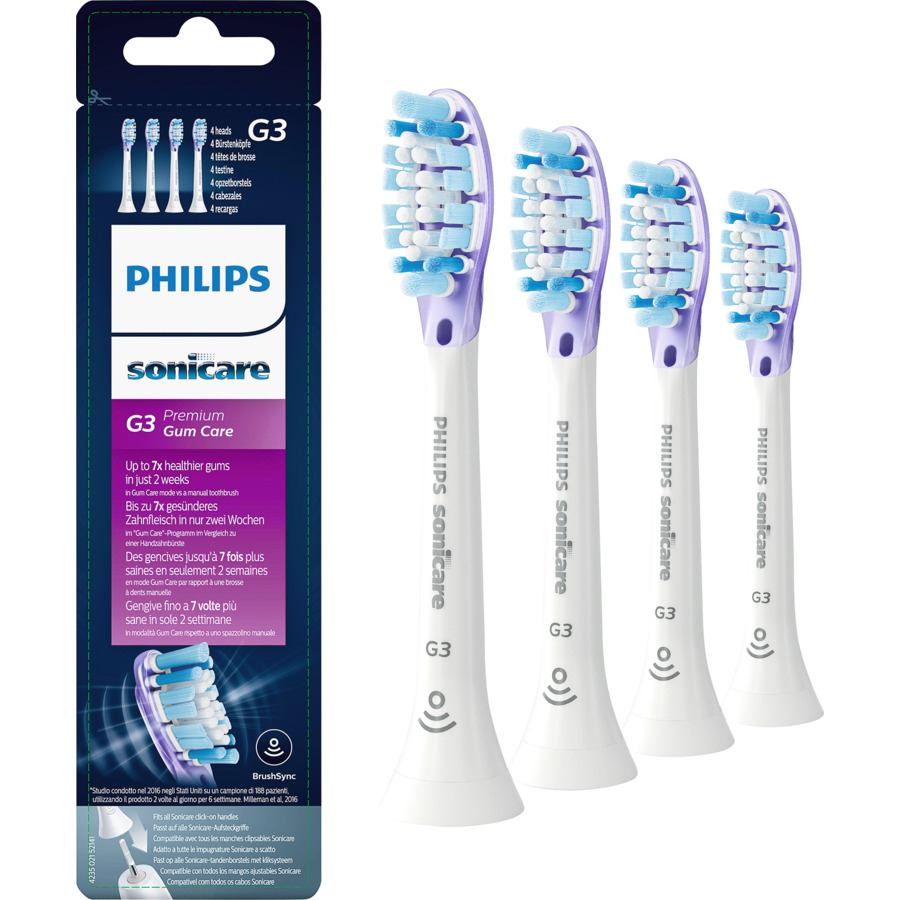 Philips Tête de brosse à dents Sonicare G3 4 pièces