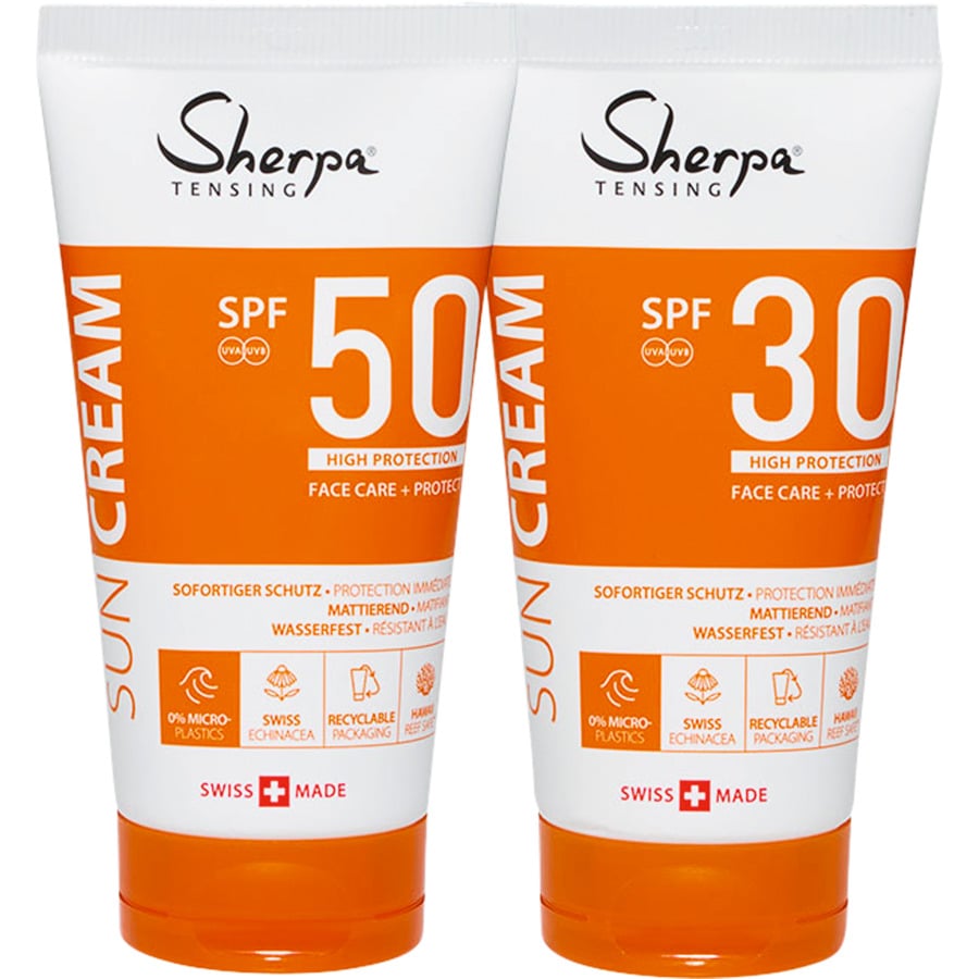 Sherpa Tensing Face Creme SPF 30 & 50 SPF 2 x 50 ml