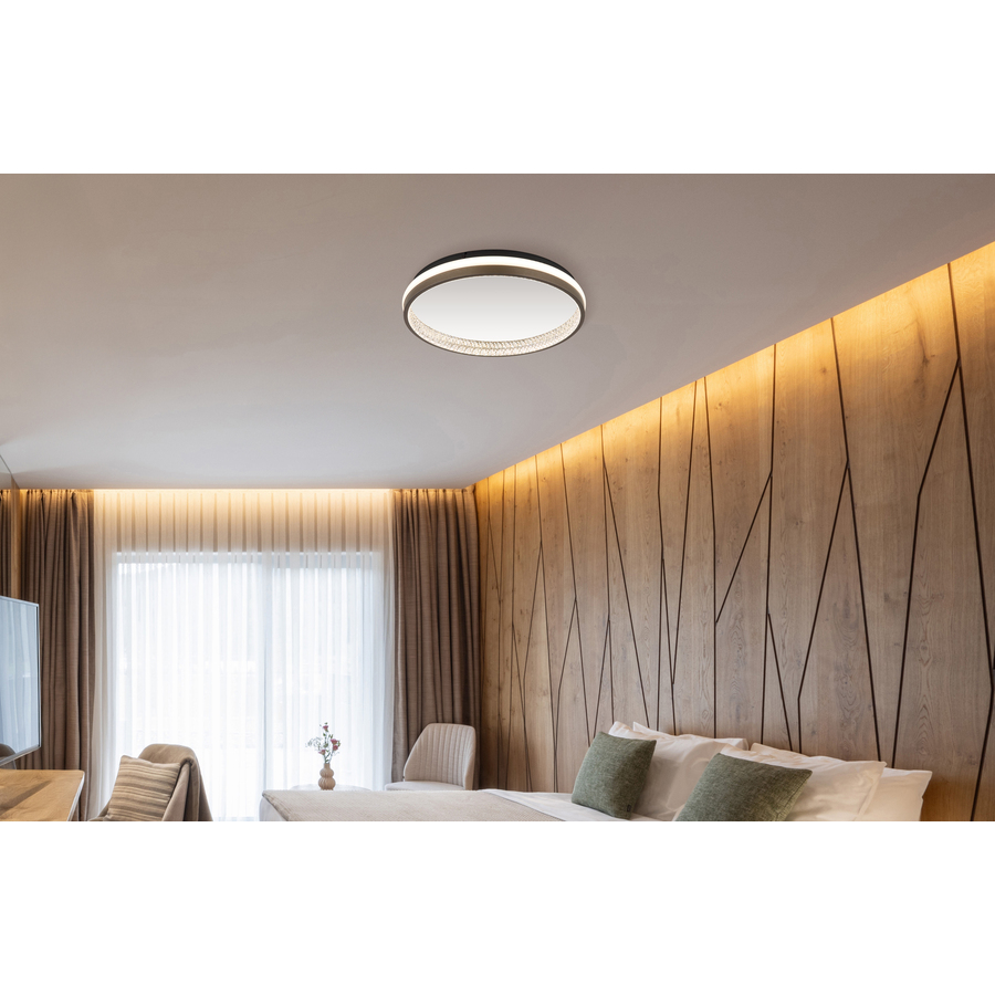 LED-Deckenleuchte DELLA Metall Ø39cm
