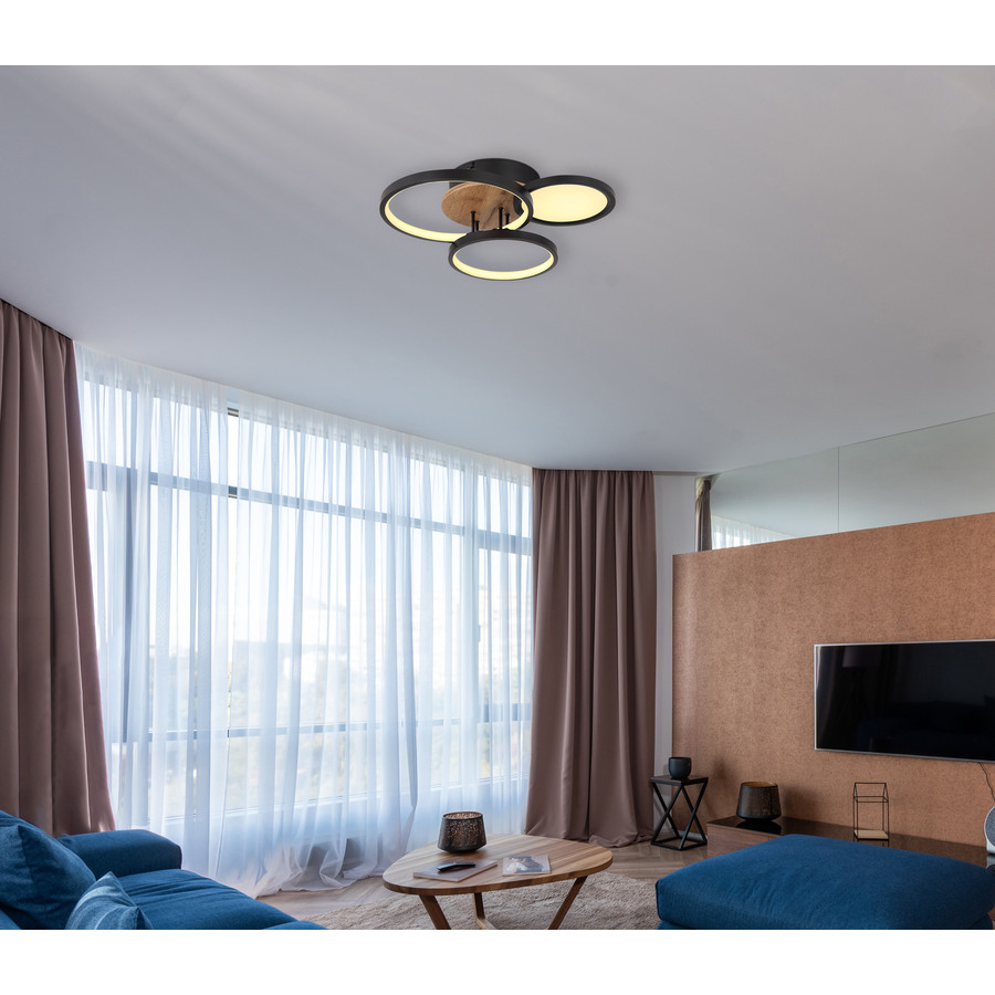 LED-Deckenleuchte Sid Metall