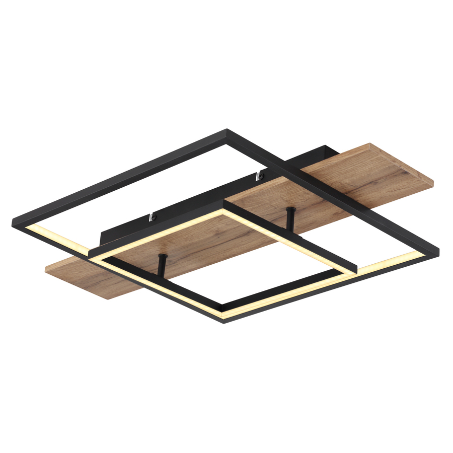 LED-Deckenleuchte Vanni Metall 60x40cm