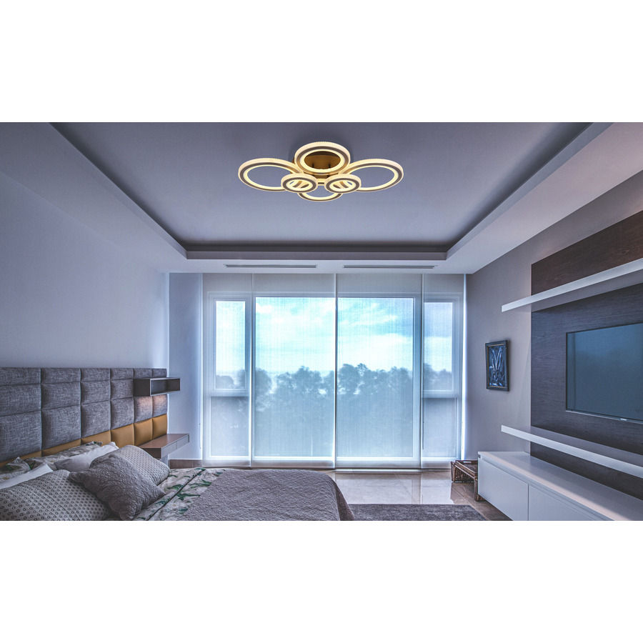 LED-Deckenleuchte KORA Metall, dimmbar