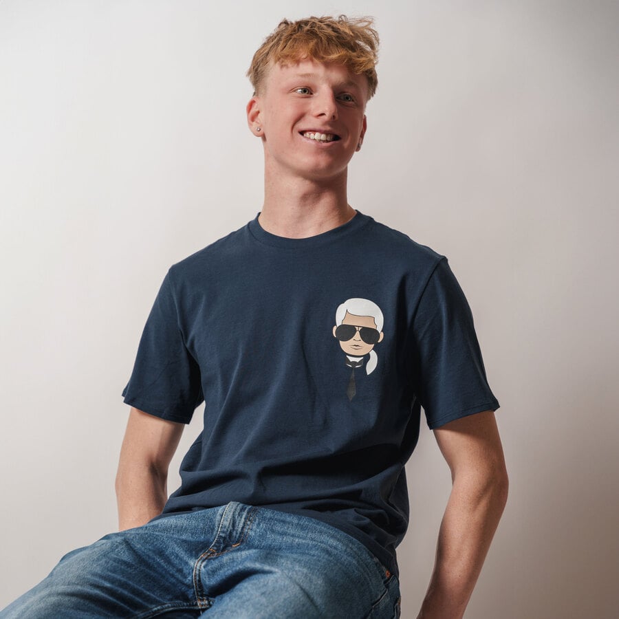 Karl Lagerfeld T-Shirt da uomo Head